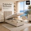 Best for Home Boxspringbett mit Bettkasten Trinity K-10 SINGLE Bonell-Matratze inkl. 7 cm Topper (Einzelbett, Polsterbett mit gepolstertes Kopfteil, Jugendbett, Kinderbett versch. Größen, 70x200 80x200 90x200 100x200 cm), Handwerksqualität, TOP Preis-L... Bild 2