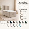 Best for Home Boxspringbett mit Bettkasten Trinity K-10 SINGLE Bonell-Matratze inkl. 7 cm Topper (Einzelbett, Polsterbett mit gepolstertes Kopfteil, Jugendbett, Kinderbett versch. Größen, 70x200 80x200 90x200 100x200 cm), Handwerksqualität, TOP Preis-L... Bild 3