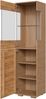 OTTO home Vitrine VETRO: Fronten aus Massivholz, Korpus aus Melamin, 1Glastür Eiche B/T/H:50/40/190cm,3Variable einlegeboden,Türanschlag L/R,5Fächer Bild 2