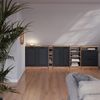 Küchenschrank für Dachschrägen R-Line Anthrazit Landhaus 80 cm mit 2 Türen, Schrankkorpus 60 cm Tiefe Vicco Bild 5