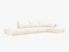 Micadoni Ecksofa Kaelle 5-Sitzer Rechts Chenille Over The Horizon Helles Beige Bild 2