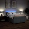 vidaXL Boxspringbett mit Matratze Dunkelgrau 160x200 cm Stoff 3289025 Bild 5