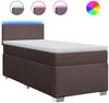 vidaXL Boxspringbett mit Matratze Dunkelbraun 100x200 cm Stoff 3288095 Bild 2