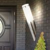 Wandlampe, Edelstahl, silber, H 40 cm Bild 3