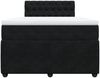 vidaXL Boxspringbett mit Matratze Schwarz 120x200 cm Samt 3287718 Bild 4