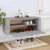 vidaXL Wand-Schuhschrank Betongrau 100x35x38 cm Holzwerkstoff 821024 Bild 3