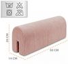 Bettkantenschutz für Kinderbetten 50 cm - Schutz für Bettrahmen Baby Bett rausfallschutz für boxspringbett bettgitter mit Minky Bezug Kantenschutz Kinder Babybett Rosa B Bild 2