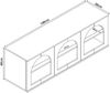 Fernsehtisch Trorhun 140x38x48 cm Weiß [en. casa] Bild 3