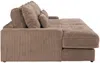 Vente-unique - CALAZO Sofa Samt Schokoladenbraun - B 170 cm x H 85 cm x L 232 cm Bild 4