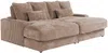 Vente-unique - CALAZO Sofa Samt Schokoladenbraun - B 170 cm x H 85 cm x L 232 cm Bild 3
