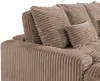 Vente-unique - CALAZO Sofa Samt Schokoladenbraun - B 170 cm x H 85 cm x L 232 cm Bild 5