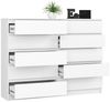 Raumhirsch Furniture Kommode mit 8 Schubladen 160 cm breit Holz Schrank, (viele Farbvarianten - Maße: 161 x 121 x 40 cm) - Hochwertig & stabil Bild 2