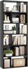 MSMASK Bücherregal Freistehend Bücherschrank mit 6 Ebenen und 12 offenen Fächern, 1-tlg, 173x60x24 cm – Ideal für Wohn- und Arbeitszimmer Bild 5