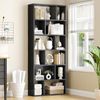 MSMASK Bücherregal Freistehend Bücherschrank mit 6 Ebenen und 12 offenen Fächern, 1-tlg, 173x60x24 cm – Ideal für Wohn- und Arbeitszimmer Bild 3