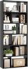 MSMASK Bücherregal Freistehend Bücherschrank mit 6 Ebenen und 12 offenen Fächern, 1-tlg, 173x60x24 cm – Ideal für Wohn- und Arbeitszimmer Bild 4