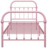 vidaXL Bettgestell Rosa Metall 100 × 200 cm 284511 Bild 4