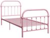 vidaXL Bettgestell Rosa Metall 100 × 200 cm 284511 Bild 2
