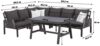 Primaster 'Apulia' Dining Lounge Set mit 3 Sofas und Tisch, Aluminium grau Bild 3