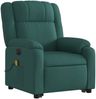 vidaXL Elektrischer Massagesessel mit Aufstehhilfe Dunkelgrün Stoff 3205244 Bild 4