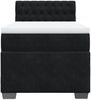vidaXL Boxspringbett mit Matratze Schwarz 100x200 cm Samt 3286242 Bild 4