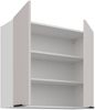 Küchen Hängeschrank 80 cm COMO Kaschmir beige matt + Weiß matt Küche Küchenzeile Küchenblock Einbauküche Bild 2