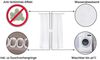 ZOLLNER Duschvorhang Breite 180 cm (Set), 100% Polyester, Anti-Schimmel-Effekt Bild 2