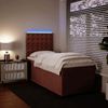 vidaXL Boxspringbett mit Matratze Rosa 90x200 cm Samt 3293127 Bild 4