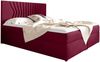 99rooms Prato Boxspringbett 120x200 cm Velours MONOLITH Bordeaux Bild 4