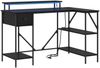vidaXL Schreibtisch mit Regal Schwarz Eichen-Optik 120 x 79 x 86,5 cm 859400 Bild 2
