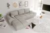 99rooms Antalya Ecksofa Cordstoff POSO Greige Links mit Schlaffunktion Bild 3