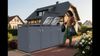 DEGAMO Mülltonnenbox BONN, Stahl anthrazit, mit Pedal, für 4 Tonnen 120 oder 240 Liter Bild 4