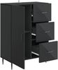 vidaXL Sideboard Schwarz 66 x 34,5 x 89,5 cm Holzwerkstoff 894856 Bild 5