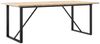 vidaXL Esstisch O-Gestell 200x100x75,5cm Massivholz Kiefer & Stahl 3282745 Bild 2