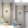 ZMH LED Wandlampe Innen Wandleuchte - Schlafzimmerlampe Modern Design Flurlampe 3000K Warmweiß Wandbeleuchtung Chrom Glas Metall Rund Schlafzimmer Beleuchtung für Flur Treppenhaus Wohnzimmer Hotel Bild 5