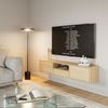 Selsey 'Framme' hängendes TV-Board mit drei Klappen und einer Ablage, Holzoptik Eiche, 150 cm Bild 3