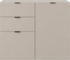 Carryhome 'TINO OFFICE' Kommode, MDF Kaschmir, 104.8 x 87.4 x 40.1 cm, mit Softclose Bild 3
