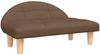 vidaXL Hundebett Dunkelgrau 70x52x30 cm Stoff, Braun Bild 2