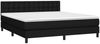 vidaXL Boxspringbett mit Matratze Schwarz 180x200 cm Stoff 3140395 Bild 3