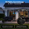 STEELSØN 'Lyrion' Sonnenschirm LED Solar 300x300 cm quadratisch, neigbar und 360-Grad drehbar, anthrazit, Ampelschirm inkl. Abdeckung, UV50+ Bild 2