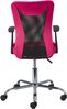 Jugenddrehstuhl Drehstuhl DONNY Mesh Pink mit Armlehnen Bild 3