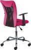 Jugenddrehstuhl Drehstuhl DONNY Mesh Pink mit Armlehnen Bild 4
