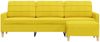 vidaXL 3-Sitzer-Sofa mit Hocker Hellgelb 210 cm Stoff 3278254 Bild 3