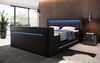 Boxspringbett Merkur mit TV Lift und RGB 160x200 Schwarz H4 (100kg+) Bild 2