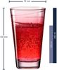 Leonardo 'Vario Struttura' Trinkglas, Kalk-Natron Glas, 280 ml, 1x Trinkglas, Rot Bild 2