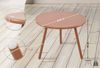CLP 'Minot' Couchtisch wetterfest und UV-beständig, Polypropylen / Metall, Terracotta, ⌀ 60 x 45 cm Bild 2