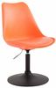 CLP Esszimmerstuhl Maverick Kunststoff drehbar mit Höhenverstellung,orange schwarz Bild 2