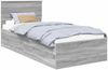 vidaXL Bettrahmen Graues Sonoma 100 x 200 cm Holzwerkstoff 3408702 Bild 2