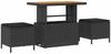 vidaXL Gartensofa-set mit Kissen 12 pcs Schwarz Poly Rattan 3364644 Bild 4