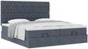 vidaXL Ottoman-Bett mit Matratzen Dunkelgrau 180x200 cm Samt 3313791 Bild 5