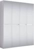 Garderobenschrank 'Mirror' 8-türig, Aufbaumaß (BxHxT) 148 x 191 x 34 cm, weiß Bild 4